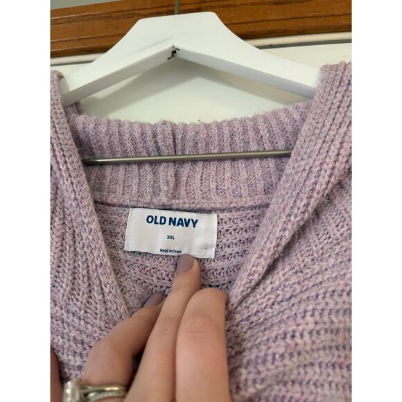 Old Navy Slouchy Shaker-Stitch Tunic Hoodie Size XXL - Picture 3 of 3